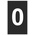 HellermannTyton HO85 Clip On Cable Markers, White on Black, Pre-printed "0", 1.7 → 3.6mm Cable