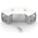 RS PRO 304 Stainless Steel Cable Trunking Accessory, 50 x 50mm