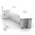 RS PRO 304 Stainless Steel Cable Trunking Accessory, 75 x 75mm