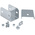 RS PRO 304 Stainless Steel Cable Trunking Accessory, 50 x 50mm