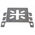Cablofil International Universal Mounting Plate Pre-Galvanised Steel Cable Tray Accessory