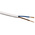RS PRO 2 Core 0.75 mm² Mains Power Cable, White Polyvinyl Chloride PVC Sheath 100, 6 A 300 V, 2182Y H03VV-F