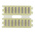 INA Double Flat Cage Assembly for Needle Rollers, 8 rollers per cage, 2.5mm roller diameter