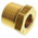 Legris Brass 1/2 in BSPT Male x 1/4 in BSPP Female Straight Reducer Threaded Fitting