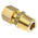 Legris 6mm x 1/4 in BSPT Male Straight Coupler Brass Compression Fitting