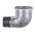Georg Fischer Malleable Iron Fitting Elbow, 1/2 in BSPT Male (Connection 1), 1/2 in BSPP Female (Connection 2)