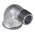 Georg Fischer Malleable Iron Fitting Elbow, 1/2 in BSPT Male (Connection 1), 1/2 in BSPP Female (Connection 2)