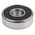SKF 6302-2RSH Single Row Deep Groove Ball Bearing- Both Sides Sealed 15mm I.D, 42mm O.D