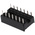 Winslow, W3100 2.54mm Pitch Vertical 14 Way, Through Hole Stamped Pin Open Frame IC Dip Socket, 10A