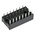 Winslow, W3100 2.54mm Pitch Vertical 16 Way, Through Hole Stamped Pin Open Frame IC Dip Socket, 10A