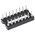 E-TEC 2.54mm Pitch Vertical 16 Way, Through Hole Turned Pin Open Frame IC Dip Socket, 3A