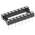 E-TEC 2.54mm Pitch Vertical 16 Way, Through Hole Turned Pin Open Frame IC Dip Socket, 3A