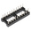 E-TEC 2.54mm Pitch Vertical 20 Way, Through Hole Turned Pin Open Frame IC Dip Socket