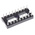 ASSMANN WSW 2.54mm Pitch Vertical 18 Way, Through Hole Turned Pin Open Frame IC Dip Socket, 3A
