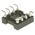 Preci-Dip 2.54mm Pitch Vertical 8 Way, SMT Turned Pin Open Frame IC Dip Socket, 1A