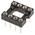 Preci-Dip 2.54mm Pitch Vertical 8 Way, Through Hole Turned Pin Open Frame IC Dip Socket, 1A