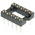 Preci-Dip 2.54mm Pitch Vertical 10 Way, Through Hole Turned Pin Open Frame IC Dip Socket, 1A
