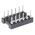 Preci-Dip 2.54mm Pitch Vertical 12 Way, Through Hole Turned Pin Open Frame IC Dip Socket, 1A