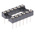 Preci-Dip 2.54mm Pitch Vertical 12 Way, Through Hole Turned Pin Open Frame IC Dip Socket, 1A