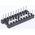 Preci-Dip 2.54mm Pitch Vertical 20 Way, Through Hole Turned Pin Open Frame IC Dip Socket, 1A
