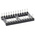 Preci-Dip 2.54mm Pitch Vertical 24 Way, Through Hole Turned Pin Open Frame IC Dip Socket, 1A