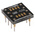 Winslow Straight Through Hole Mount 1.27 mm, 2.54 mm Pitch IC Socket Adapter, 8 Pin Female QFN to 8 Pin Male DIP
