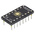 Winslow Straight Through Hole Mount 0.65 mm, 2.54 mm Pitch IC Socket Adapter, 16 Pin Female QFN to 16 Pin Male DIP