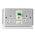 RS PRO 13A, BS Fixing, Passive, 2 Gang RCD Socket, Surface Mount, 230 V ac, Grey