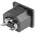 RS PRO C14 Snap-In IEC Connector Male, 10A, 250 V