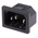RS PRO C14 Snap-In IEC Connector Male, 10A, 250 V
