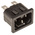 Bulgin C16 Snap-In IEC Connector Male, 10A, 250 V