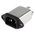 RS PRO 3A, 250 V ac Male Panel Mount IEC Filter , Faston None Fuse
