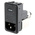 Male IEC/EN 60939 IEC Filter Snap-In 5 x 20mm,Solder,Rated At 6A,250 V ac Operating Frequency 0 → 400Hz