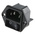 Schurter C14 Panel Mount IEC Connector Male, 12A, 250 V