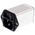 Schurter 2A, 250 V ac Male Panel Mount Filtered IEC Connector DC12.2102.001