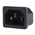 Schurter C14 Snap-In IEC Connector Male, 15A, 250 V