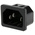 Schurter C14 Snap-In IEC Connector Male, 10A, 250 V