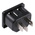 Schurter C14 Snap-In IEC Connector Male, 10A, 250 V