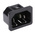 Schurter C14 Snap-In IEC Connector Male, 10A, 250 V