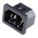Schurter C16 Panel Mount IEC Connector Male, 15A, 250 V