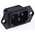Schurter C16 Panel Mount IEC Connector Male, 15A, 250 V