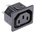 Schurter C13 Snap-In IEC Connector Socket, 15A, 250 V