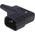 Schurter C14 Right Angle Cable Mount IEC Connector Male, 10A, 250 V