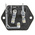 Schurter C14 Right Angle Panel Mount IEC Connector Male, 10A, 250 V, Fuse Size 5 x 20mm