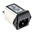 EPCOS 4A, 250 V ac/dc Panel Mount IEC Inlet Filter B84773A0004A000, Tab