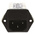 EPCOS 10A, 250 V ac/dc Panel Mount IEC Inlet Filter B84773A0010A000, Tab