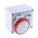 Scame Horizontal Switchable IP66, IP67 Industrial Interlock Socket 3PN+E, Earthing Position 6h, 16A, 415 V