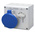 Scame Switchable IP44 Industrial Interlock Socket 2P+E, Earthing Position 6h, 16A, 250 V