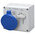 Scame Switchable IP44 Industrial Interlock Socket 2P+E, Earthing Position 6h, 32A, 250 V