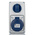 RS PRO IP67 Blue Wall Mount 2P + E Vertical Industrial Power Socket, Rated At 16A, 230 V